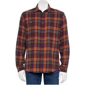 Sonoma Flannel Button-Down Shirt Muted Purple L NWT